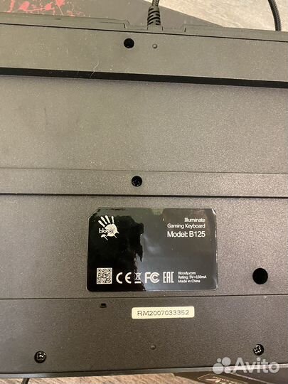 Игровая клавиатура bloody b125