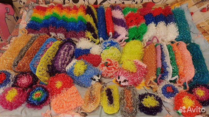 Мочалки для бани и ванны, на подарки