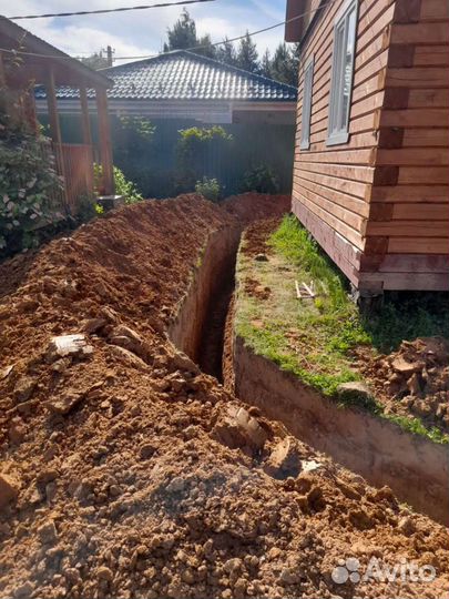 Копка траншей ручной