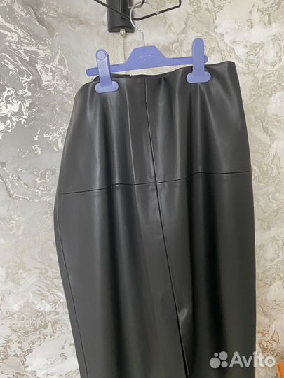 Кожаная юбка карандаш Zarina