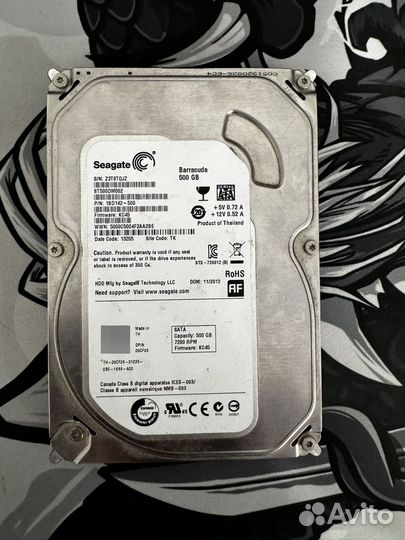 Жесткий диск seagate barracuda 500gb