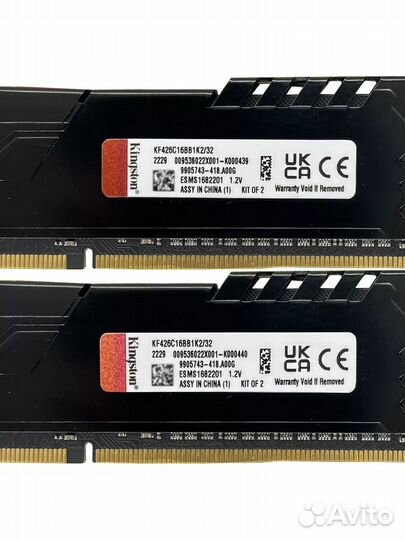 Оперативная память DDR4 32Gb (2x16Gb) 2666 MHz dim