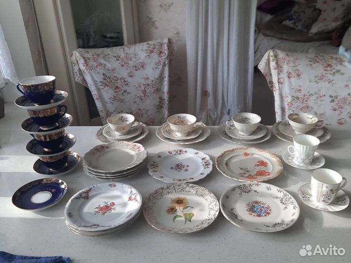 Тарелки,соусник,чайное трио,посуда Бавария,лфз