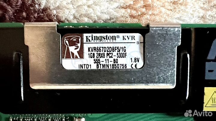 Серверная память Kingstone KVR667D2D8F5/1G