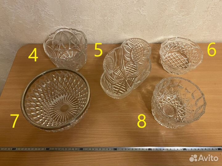 Салатницы / конфетницы хрусталь СССР
