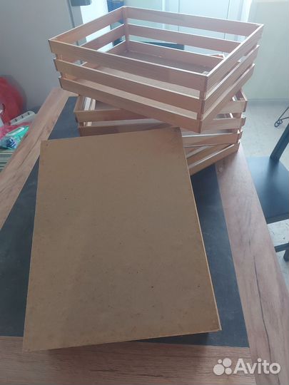 Ящик для хранения деревянный 40х31х12 см