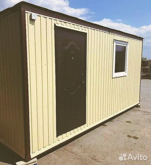 Бытовка с верандой 6x2.4