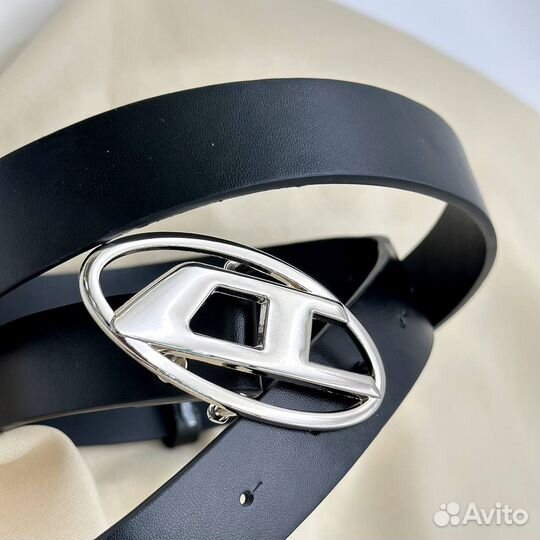 Ремень женский натуральная кожа черный