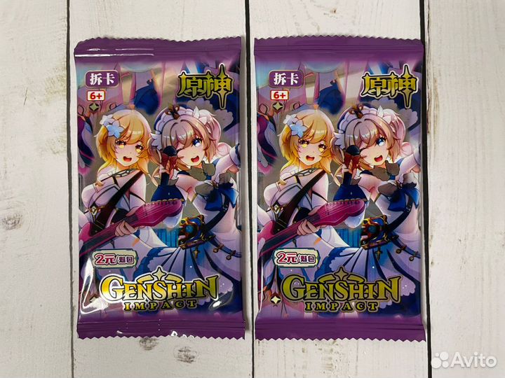 Карточки Аниме Геншин Мегабокс