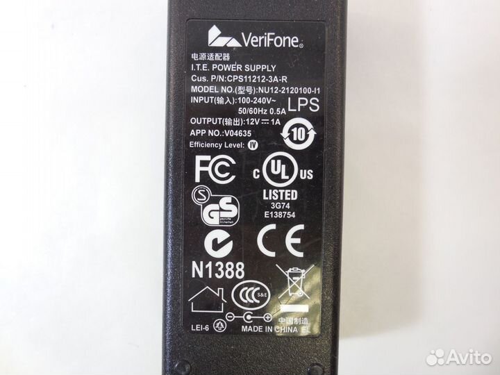 Блок питания verifone CPS11212-3A-R