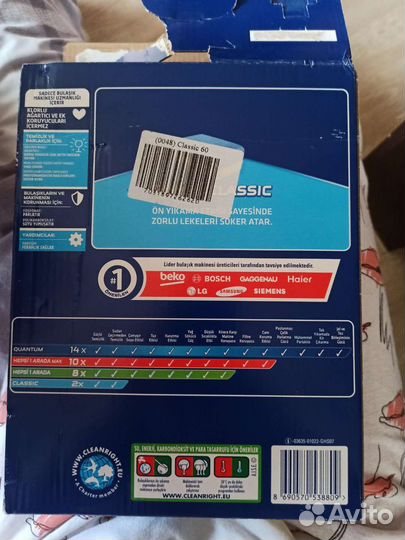 Таблетки для посудомоечных машин финиш