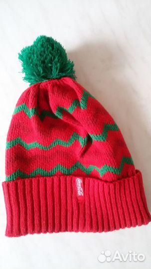 Комплект (шапка, шарфик, варежки) Кока-кола