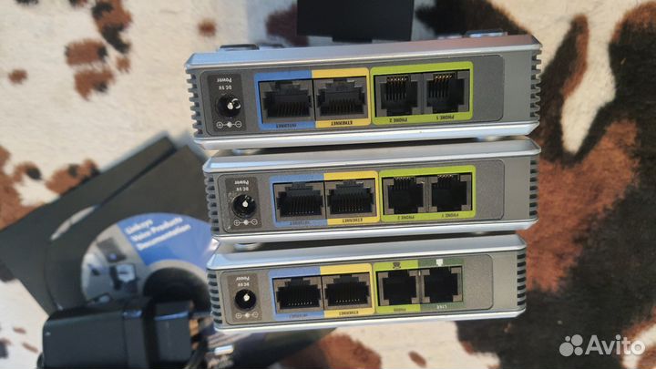 Phone adapter with router Linksys SPA2102 и 2101