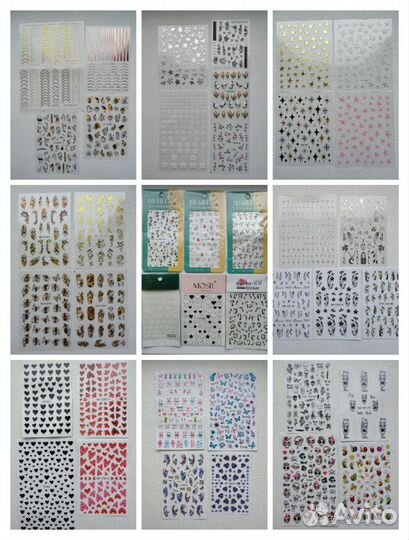 Наклейки для ногтей, для маникюра Новые