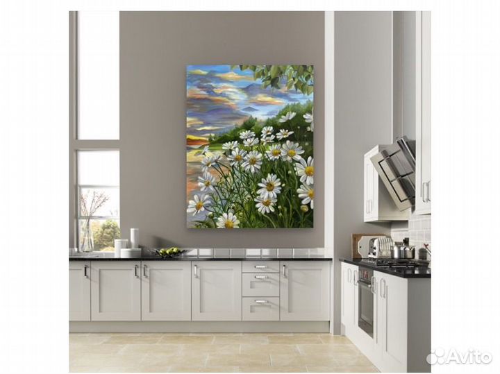 Картина маслом. Летний пейзаж