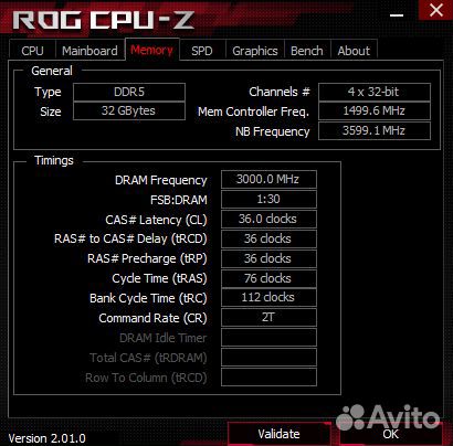 G.Skill Trident Z5 32GB DDR5 (2x16GB) 6000MHz CL36