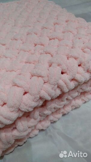 Плед детский вязаный ручная работа