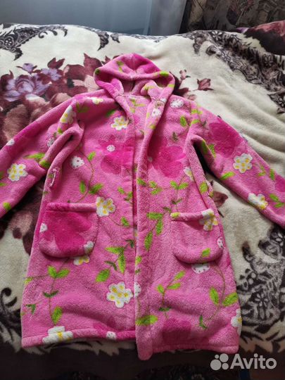 Детский теплый халат