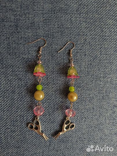 Сережки из бусин