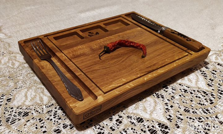 Дубовая доска для стейка