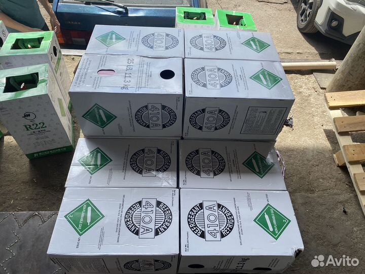 Фреон/хладогент 134, 22, 410, 404, 407 в наличии