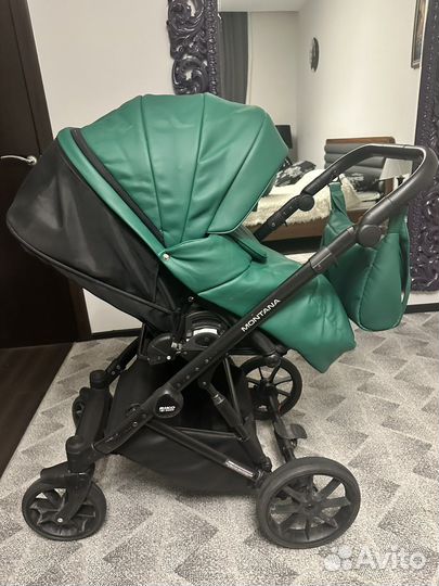 Коляска 2 в 1 riko basic montana изумруд