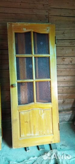 Дверь входная деревянная бу