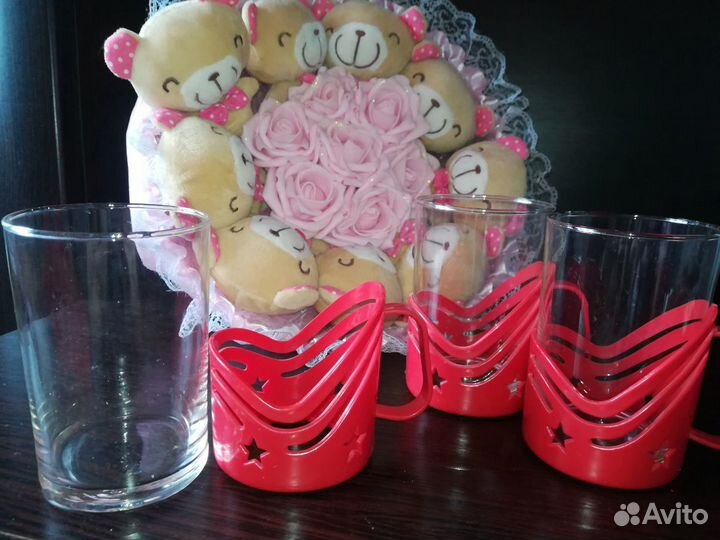 Стаканы с подстаканниками