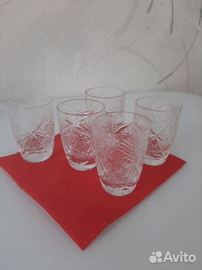 Стопка рюмки хрусталь