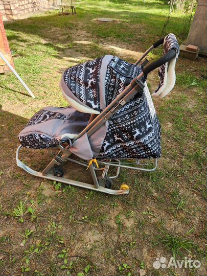 Детские санки коляска Галактика (Galaxy) 1