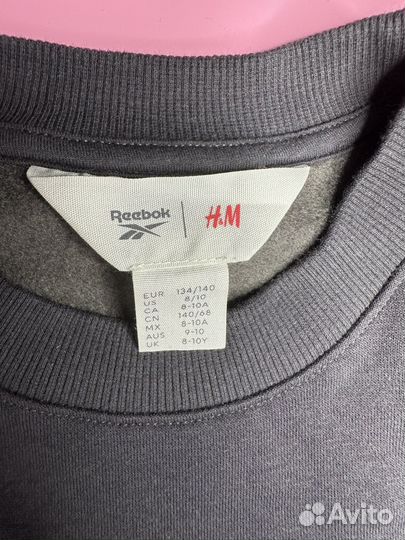 Толстовка утепленная reebok/hm