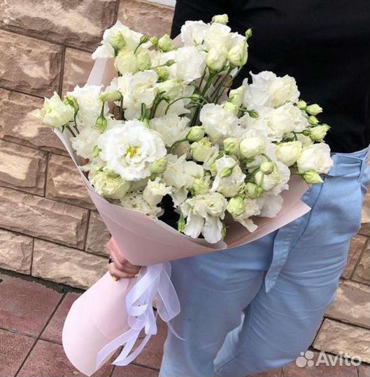 Цветы. Букет Эустома