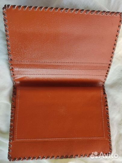 Винтаж СССР кожаный бумажник