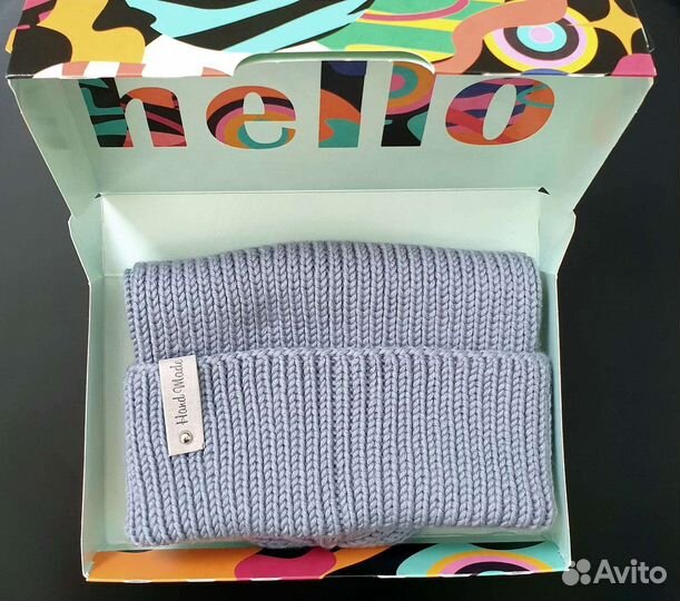 Вязание шапок меринос, пух норки под заказ