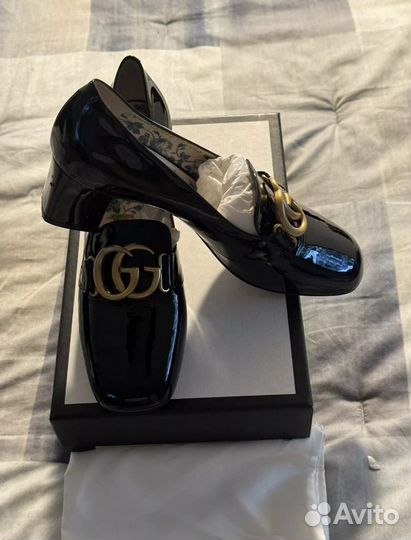 Женские кожаные туфли Gucci 42