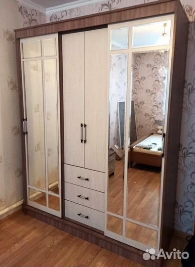 Шкаф-купе Ясень шимо/Дуб атланта