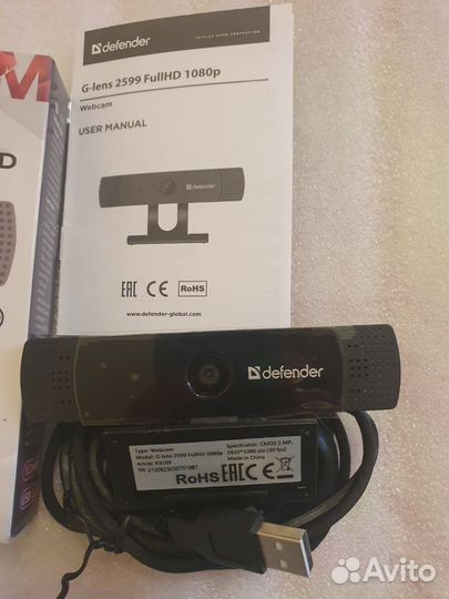 Новая веб-камера Defender G-lens 2599 FullHD