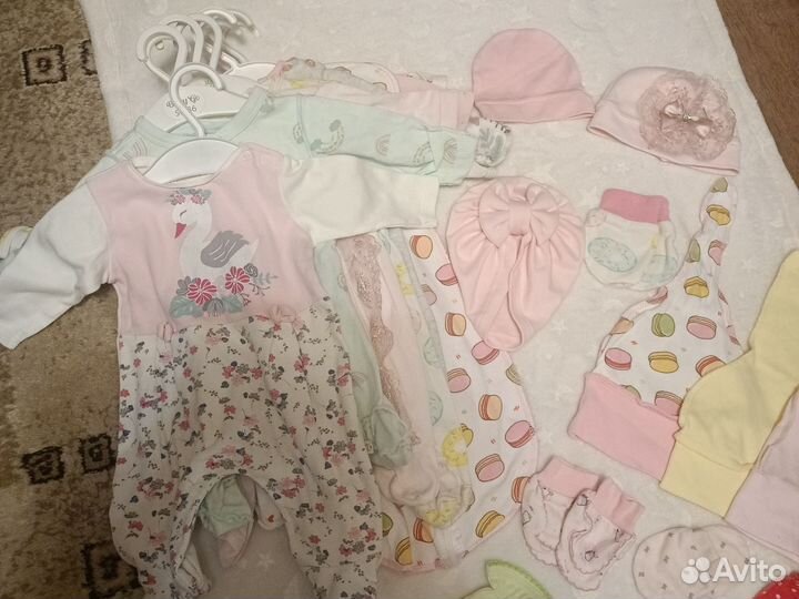 Вещи пакетом для малышки 56-62