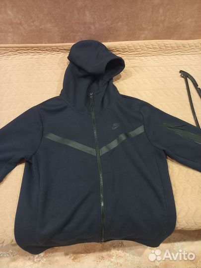 Кофта nike tech fleece синяя