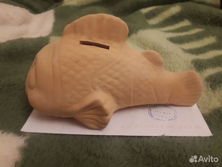 Глиняная копилка-рыбка (Марлин из В поисках Немо)