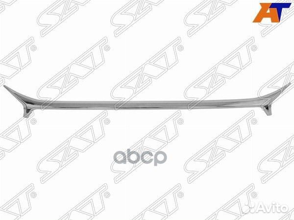 Молдинг решетки в бампер toyota camry 17-18 хром