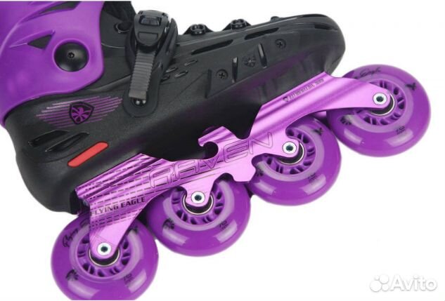 Роликовые коньки Flying Eagle F4 Raven Фиолетовый
