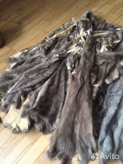 Цельные шкурки норки,кролика,козлика