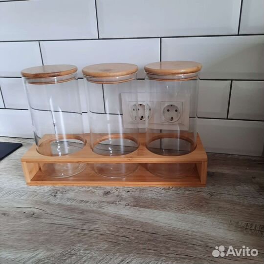 Банки для хранения 3 шт. Новые