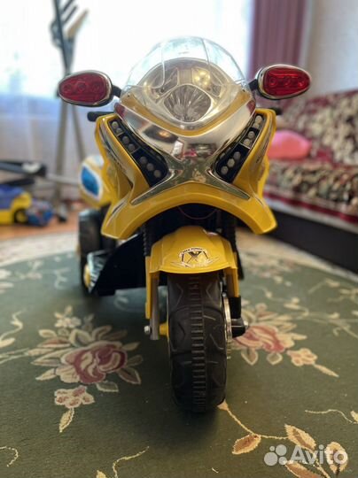 Детский электро мотоцикл трехколесный