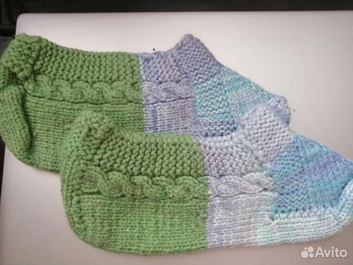 Носки ручной вязки шерстяные 37-38 размер