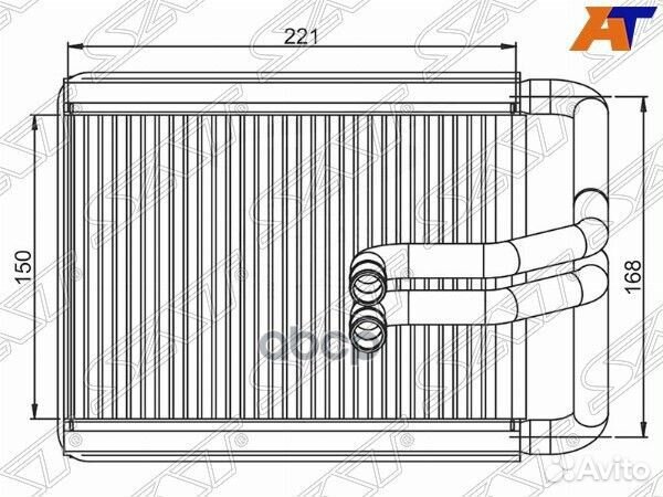 Радиатор отопителя салона hyundai tucson/KIA SP