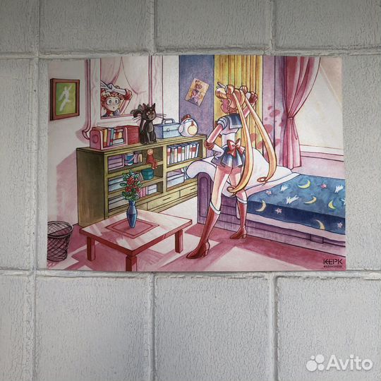 Плакат Сейлор Мун А4