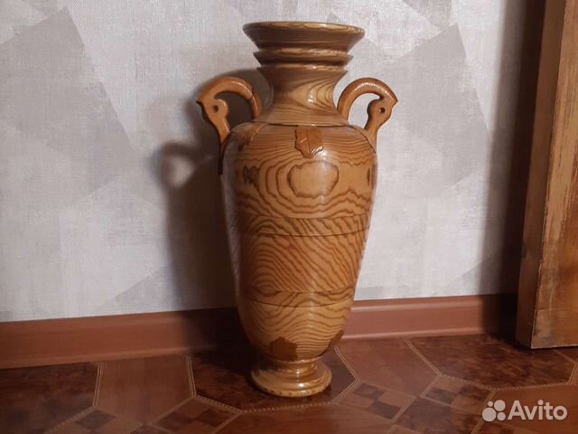 Ваза деревянная