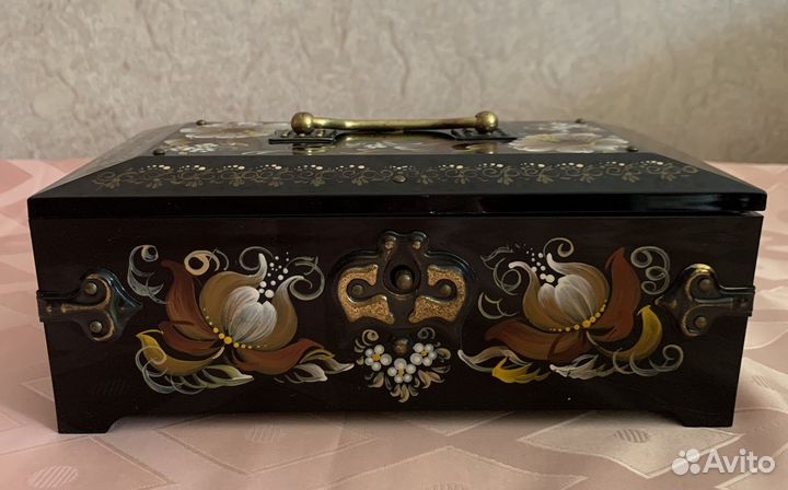 Музыкальная шкатулка СССР винтаж роспись